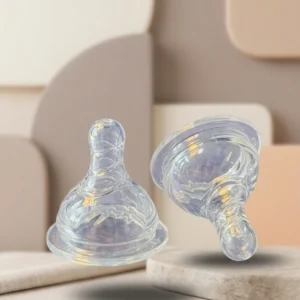 Only Baby Natural silicone feeding bottle nipple 2 pack BPA free 0m+