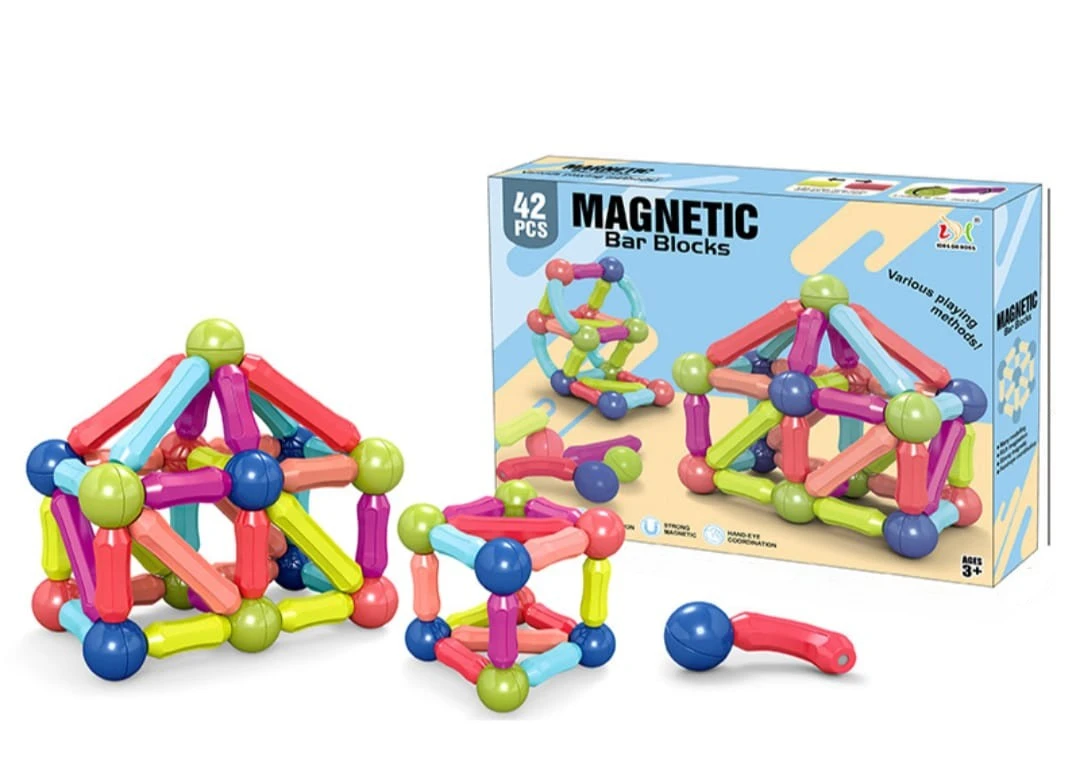 Magnatic Bar Blocks (42Pcs)
