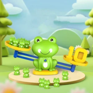 Digital Frog Balance Math Learning Toy Scale showing number equality and addition for kids
