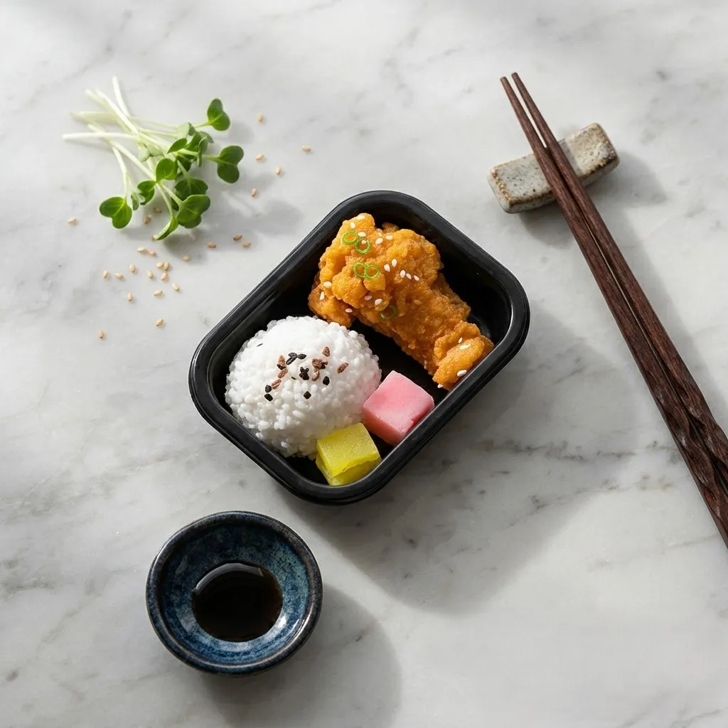 Cute realistic Japanese bento food squishy stress relief toys with sushi and fried chicken designs